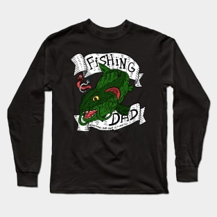 fishing dad. gift for fathers. fishing artwork by JJadx. Long Sleeve T-Shirt